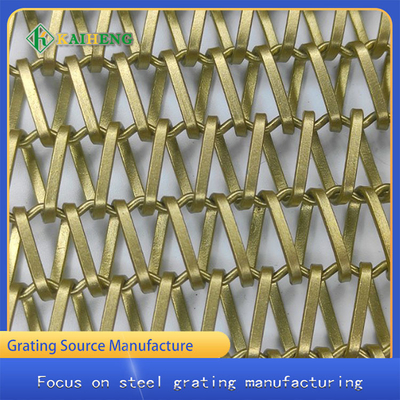 Decorative Partition Diamond Aluminum Curtain Wall Mesh