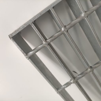White Silver Steel Metal Grating Pressure Welding Hot Dip Galvanized