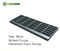 T3 Type Steel Grate Stair Treads 30mm Bearing Bar Pitch