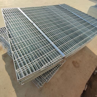 Customized Silver White Steel Metal Grating Anti Corrosion