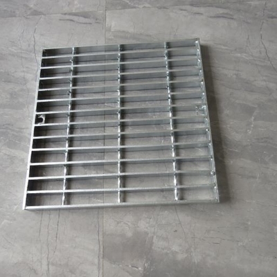 High Bearing Capacity Galvanized Steel Grating Silver Pressure Welded