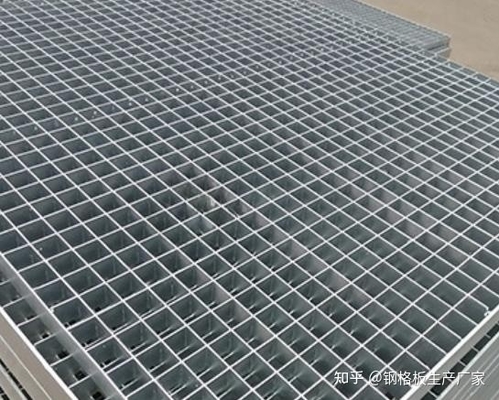 High Bearing Capacity Galvanized Steel Grating Silver Pressure Welded