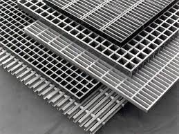 Pressure Welded Steel Grating Cover Carbon Steel Q235 Zinc 100mm