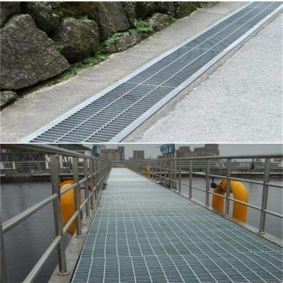 Hot Galvanized Steel Grating Pressure Welded Steel Grating Water Grate Well Cover Grating