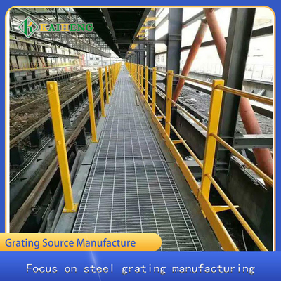 Q235 Low Carbon Steel Metal Grating Bar For Power Plant Platform