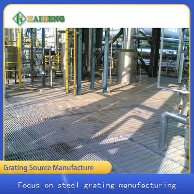 Q235 Low Carbon Steel Metal Grating Bar For Power Plant Platform