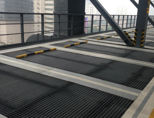 HDP Metal Steel Walkway Mesh Grating Grid For Parking Lot flooring