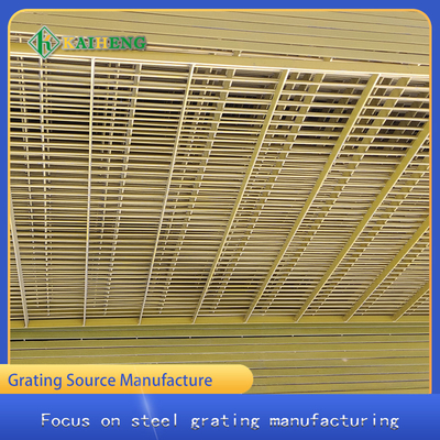 Plastic Dipping Yellow Metal Grill Grate Carbon Steel Grating For Chicken House Fencing