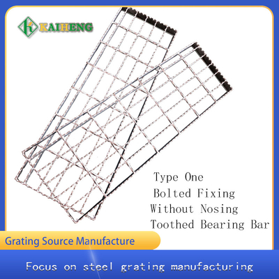 T1 Welding Galvanized Steel Stair Treads Serrated Stair Treads