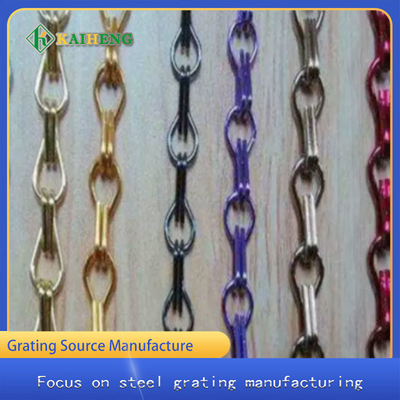 Decorative Ring Aluminium Door Curtain Chain Mesh Customized