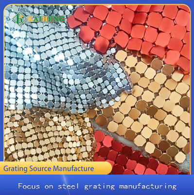 Gold Silver Decorative Wire Mesh Metal Aluminum Chain Curtain