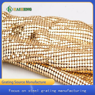 Gold Silver Decorative Wire Mesh Metal Aluminum Chain Curtain